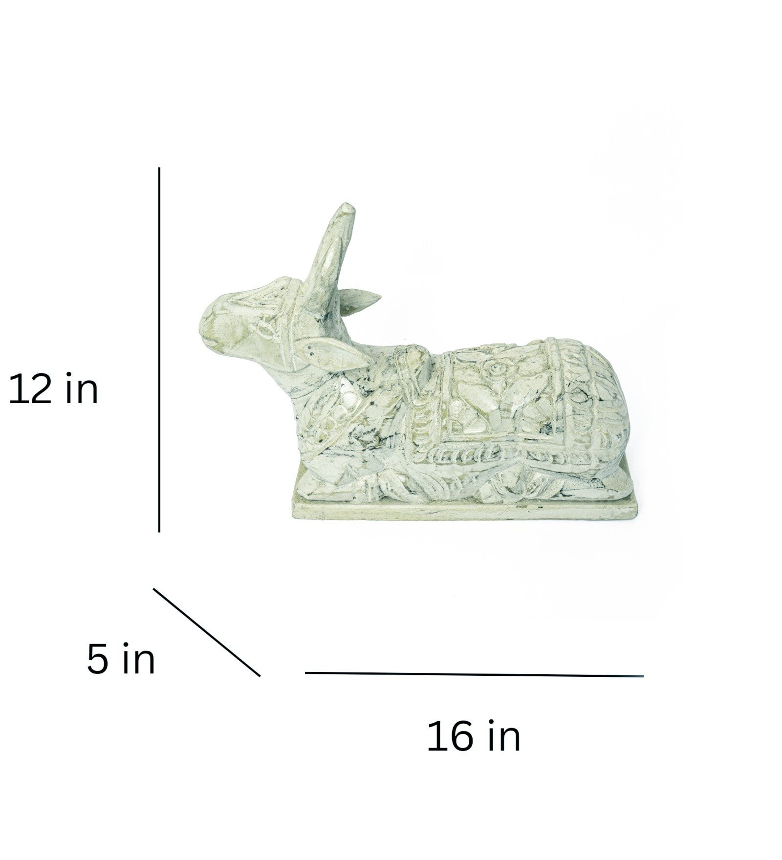 Nandi White Wood Figurine